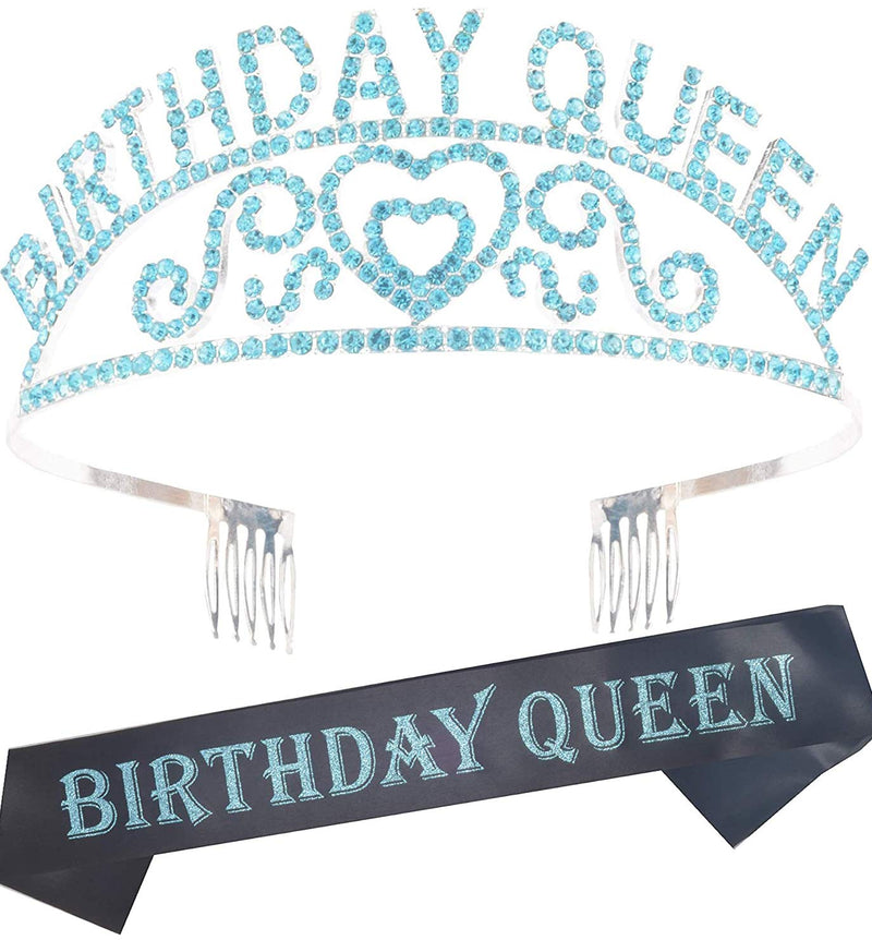 Birthday Decorations, Happy Birthday, Birthday Queen Sash and Tiara, Birthday Girl