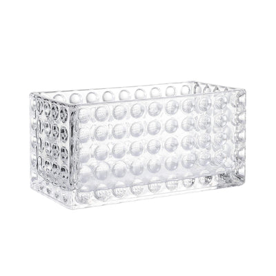 3" Square Glass Vase, Candle Holder, 12 Pack Clear Cube Centerpiece (12, 3 Inch