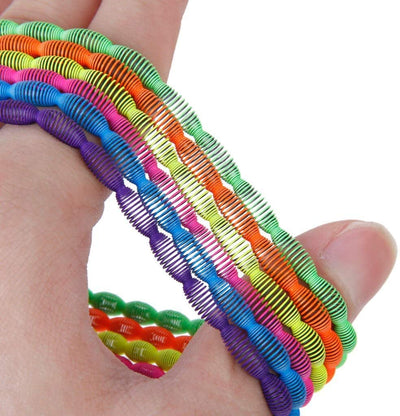 Kicko Neon Twist Coil Plastic Bracelets 3 Inches - Pack of 12 - Assorted Colors Cool