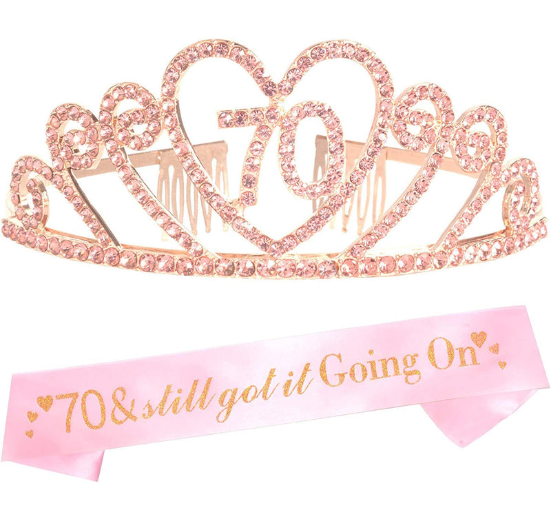 70th Birthday Decorations for Women, 70th Birthday, 70th Birthday Tiara, 70th Tiara