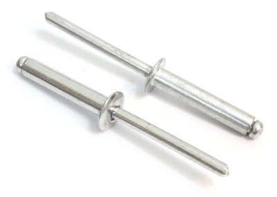 Rivets, Aluminum, 3/16" x 3/4" Inch, (6-12), Choose Size, Gap (.62 - .75)" (100 Pack)