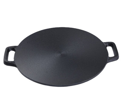 Bruntmor Pre-Seasoned Cast Iron Grill Pan for Outdoor/Indoor Cooking. 16" Large Skillet