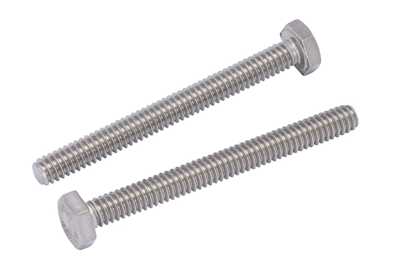 1/4"-20 X 1-3/4" (25pc) Stainless Hex Head Bolt, Fully Threaded, 18-8 Stainless