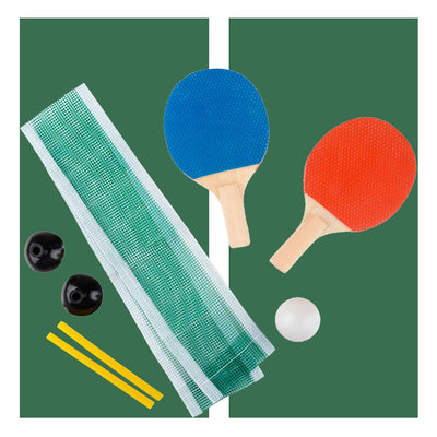 Kicko Mini Ping Pong Set - Table Tennis - Two-Player Sport and Summer Game - Indoors