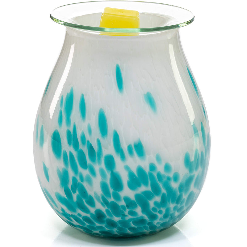 VP Home Radiant Art Glass Fragrance Warmer (Lavish Turquoise