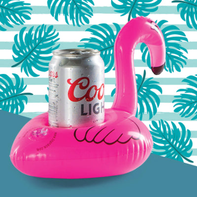 12 Drink holders drink floaties, Pool drink holder floats, flamingo inflatable floating