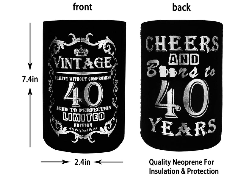 Cheers to 40 Years,40th Birthday Decorations for Men,40th Birthday Gifts for Men,40th Bday