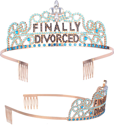 Divorce Party Decorations for Women, Finally Divorced Tiara and Sash, Happy Divorce Party