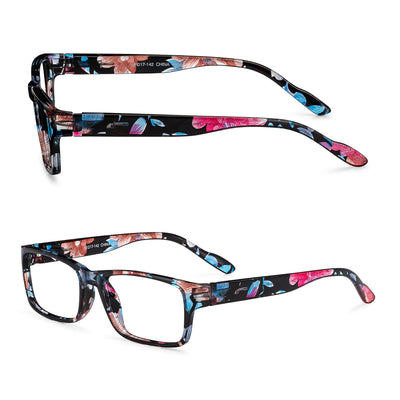 Blue-Light-Blocking-Reading-Glasses-Floral-2-50-Magnification Anti Glare