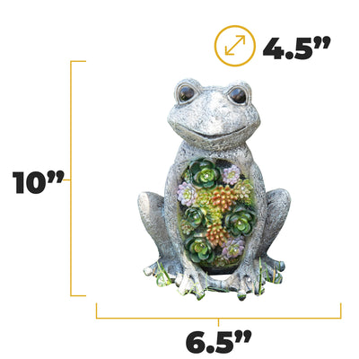 VP Home Chillin Frog Solar Powered LED Outdoor Decor Garden