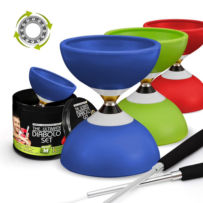 Mister M | The Ultimate diabolo Juggling Set | Suitable for Beginners and Professionals