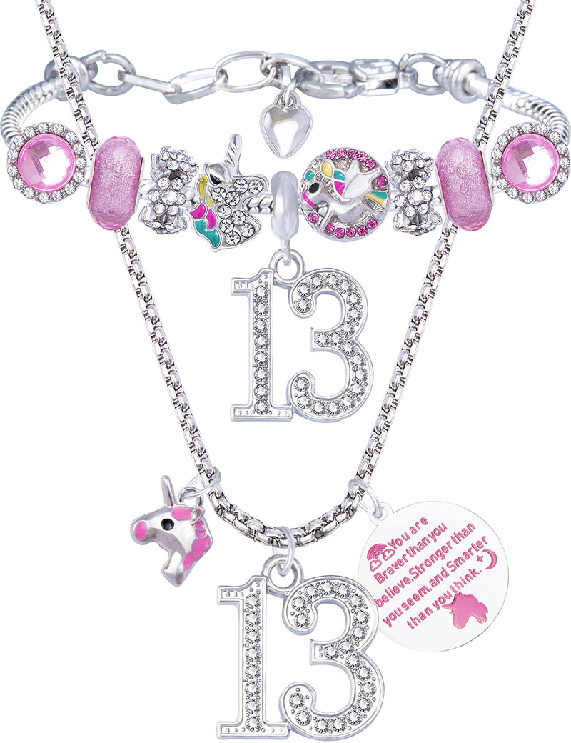 13th Birthday,13th Birthday Gifts for Girls,13 Years Old Birthday Bracelet,13th Birthday