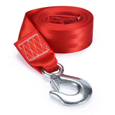 Trailer Winch Strap - Heavy Duty Winch Strap With Durable Hook - Tow Strap Ropes