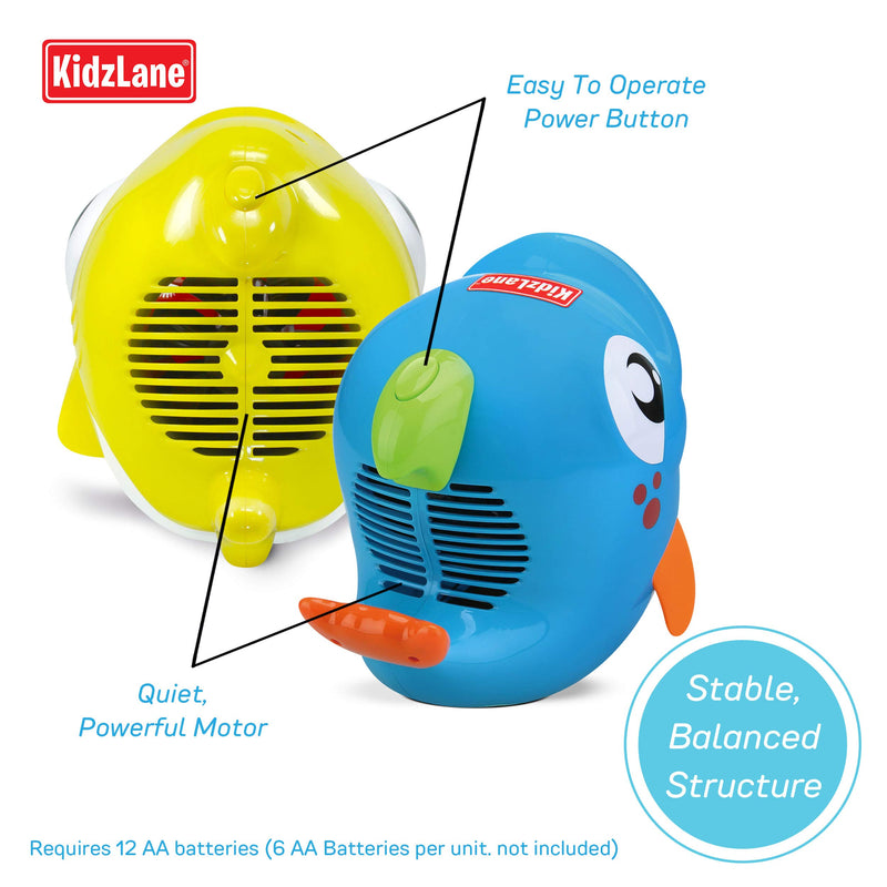 Kidzlane Shark & Dolphin Bubble Machine (2 Pack)  Bubble Machine for Toddlers and Kids