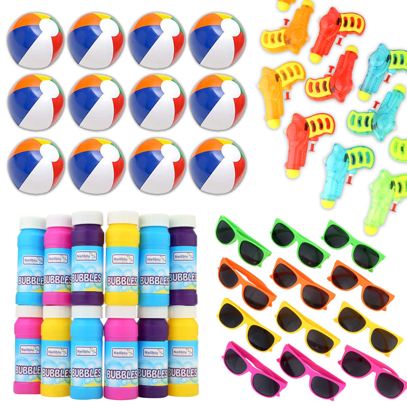 Mega Pool Party and Beach Party Favors - Summer Fun Toy Mega Assortment Bulk Pack of 48