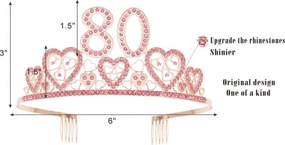 80th Birthday, 80th Birthday Decorations for Women, 80th Birthday Sash, 80th Birthday