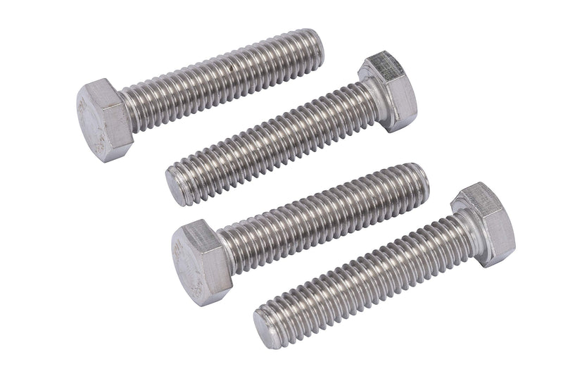 3/8"-16 X 1-3/4" (25pc) Stainless Hex Head Bolt, Fully Threaded, 18-8 Stainless