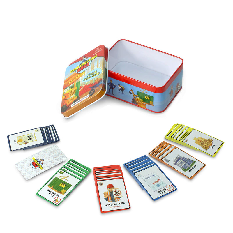 Winning Fingers Fun Card Game for Kids, Teens and Adults Ages 6+, Construction Race Family