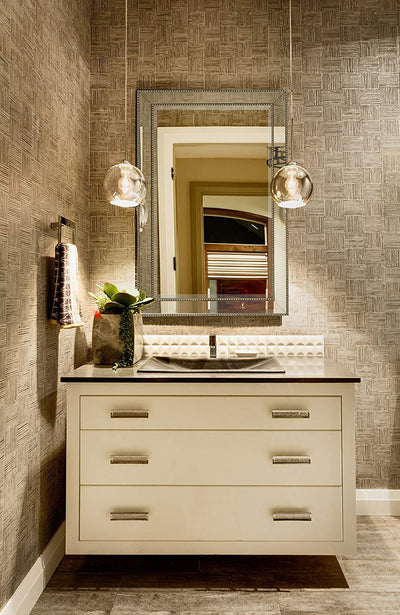 Hamilton Hills Rectangular Beveled Mirror - Large Framed Wall Mirror with Angled Frame