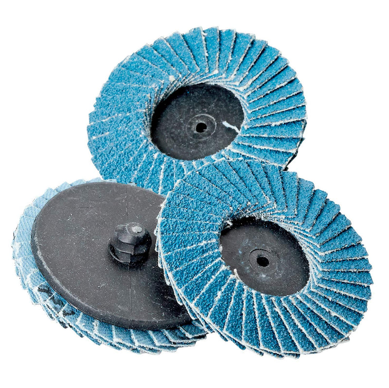 Katzco Flap Discs 60 Grit 10 Pieces - 2 Inch - Quick Change Grinding Wheels - for Rotary