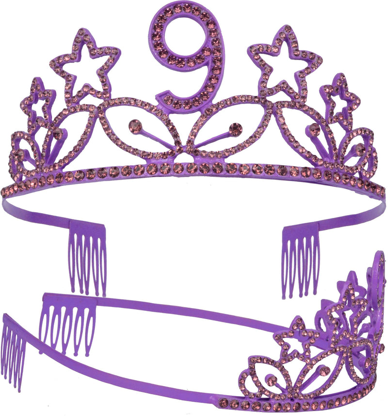 9th Birthday, 9th Birthday Gifts for Girl, 9th Birthday Crown, 9th Birthday Tiara