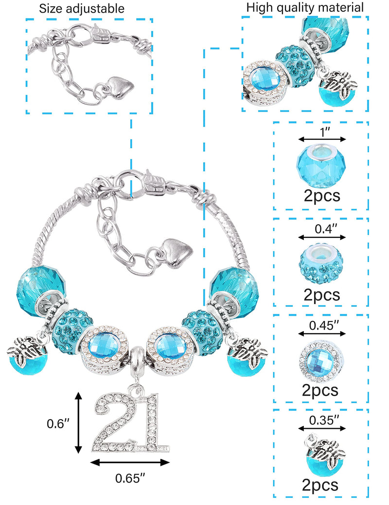 21st Birthday,21st Birthday Gifts,21 Birthday Gifts for Her,21st Birthday Bracelet,21st