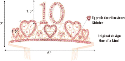 10th Birthday Gifts for Girl,10th Birthday,10th Birthday Sash and Crown,10th Birthday