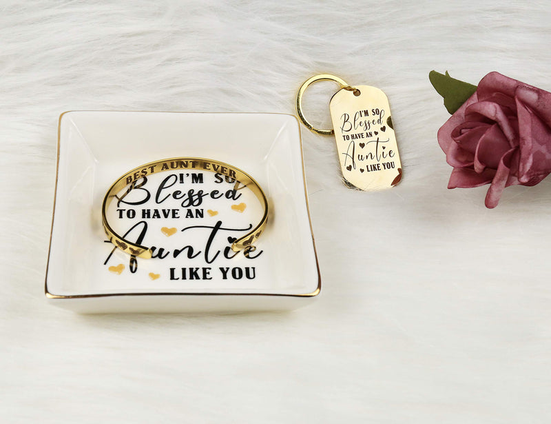 Aunt Jewelry Dish, Best Aunt Trinket Dish, Auntie Ring Dish, Best Aunt Ever Jewelry Dish