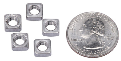 M5-.80 x 8 Metric Stainless Square Nut, (100 Pack), 304 (18-8) Stainless Steel Nuts, DIN