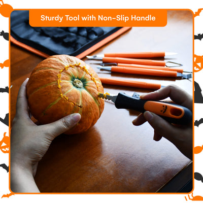 Halloween Professional Pumpkin Carving Kit - Stainless Steel Tools And Knives