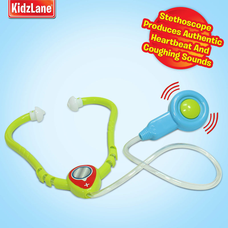 Kidzlane Play Doctor Kit for Kids and Toddlers - Kids Doctor Play Set - 7 Piece Dr Set