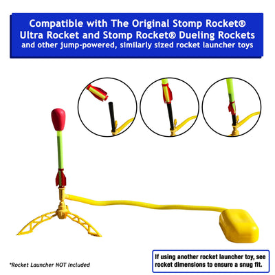 Botabee Foam-Tipped Rocket Launcher Refills Compatible with Stomp Rocket Ultra Rocket