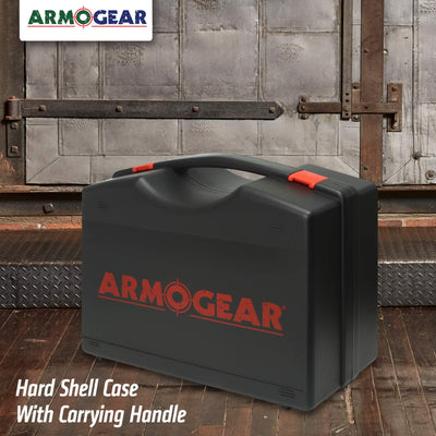 ArmoGear Laser Tag Carrying Case with Handle Laser Tag 4 Pack (Non-Rechargeable Only)