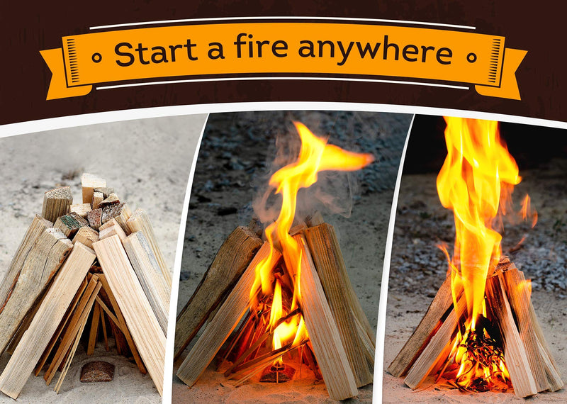 Fire Starters Box: kindling Wood Sticks + fire Starter logs (Similar fatwood) + Fat Wood