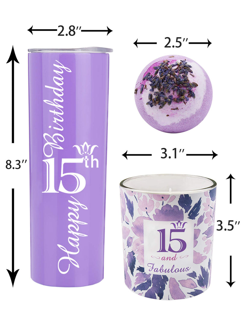 15th Birthday Tumbler, 15th Birthday Gifts for Girl, 15 Birthday Gifts, Gifts for 15th