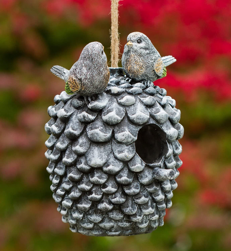 Pinecone Decorative Hand-Painted Bird