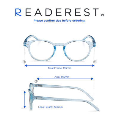 Round-Blue-Light-Blocking-Reading-Glasses-Light-Blue-0-50-Magnification-Computer-Glasses