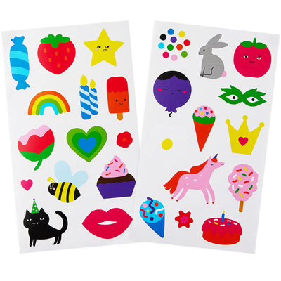 Party Favor Bags: 20 Candy Bags For Birthday Party With Stickers  Small Gift