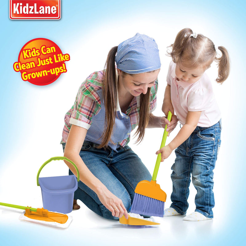 Kidzlane Kids Cleaning Set for Toddlers | Kids Play Broom, Mop and Cleaning Toys Set | Toy