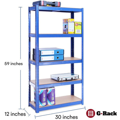 Garage Shelving Ts 60 H X 30 L X 12 W Heavy Duty Racking Shelves For Storage