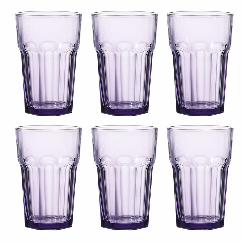 Double Old Fashioned Glasses Beverage Glass Cup,Colored Tumblers and Water Glasses,Set