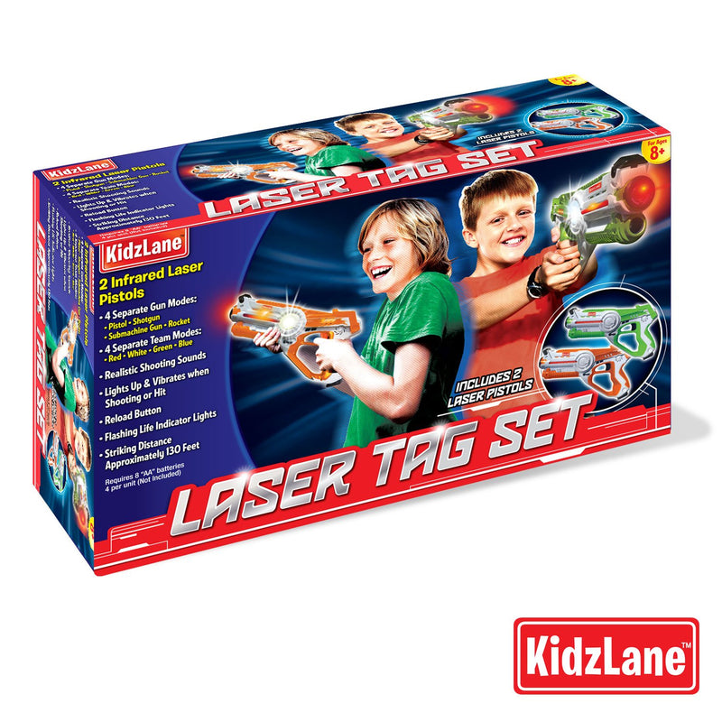 Kidzlane Infrared Laser Tag Game - Set of 2 - Infrared Laser Guns Indoor