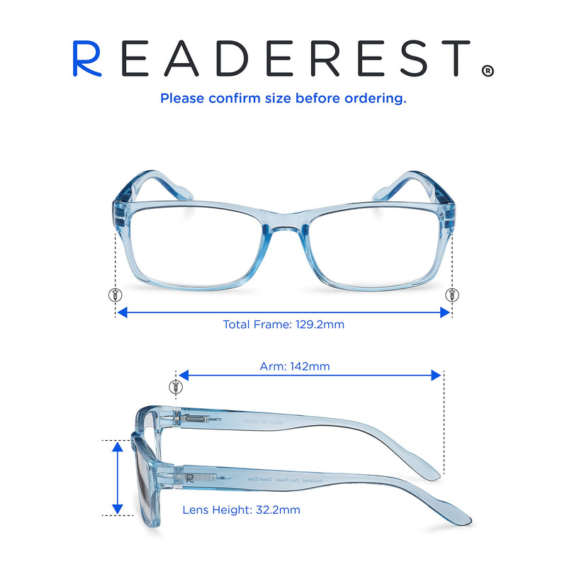 Blue-Light-Blocking-Reading-Glasses-Light-Blue-2-50-Magnification Anti Glare