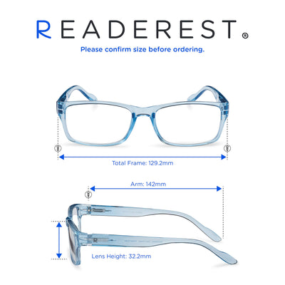 Blue-Light-Blocking-Reading-Glasses-Light-Blue-1-25-Magnification Anti Glare