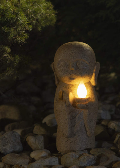 VP Home Baby Buddha Guiding Light Solar Powered LED Outdoor Decor Garden