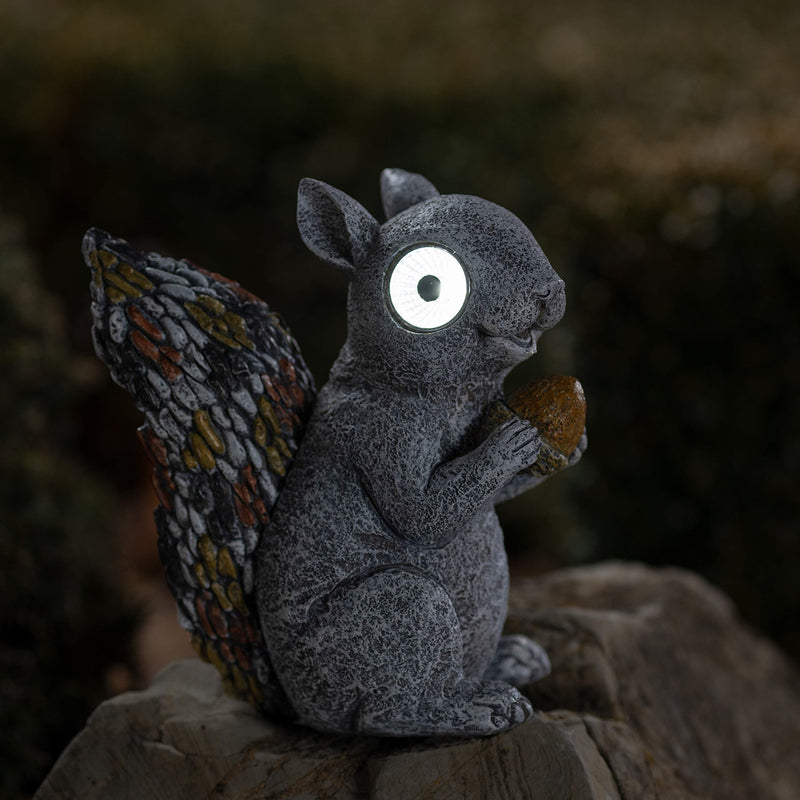 VP Home Nutty Squirrel Solar Powered LED Outdoor Decor Garden