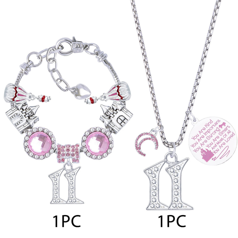 11th Birthday Gifts For Girls, 11th Birthday Charm Bracelet, 11th Birthday