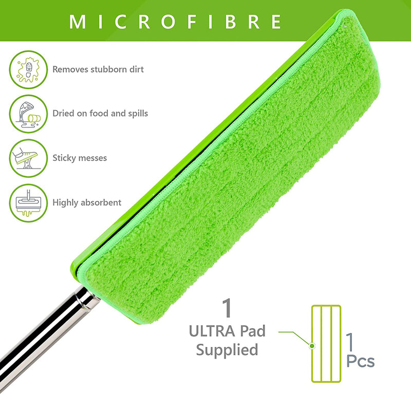 Microfibre Mop Pad Ultra For Stubborn Dirt, Stains And Deep Cleaning, Use