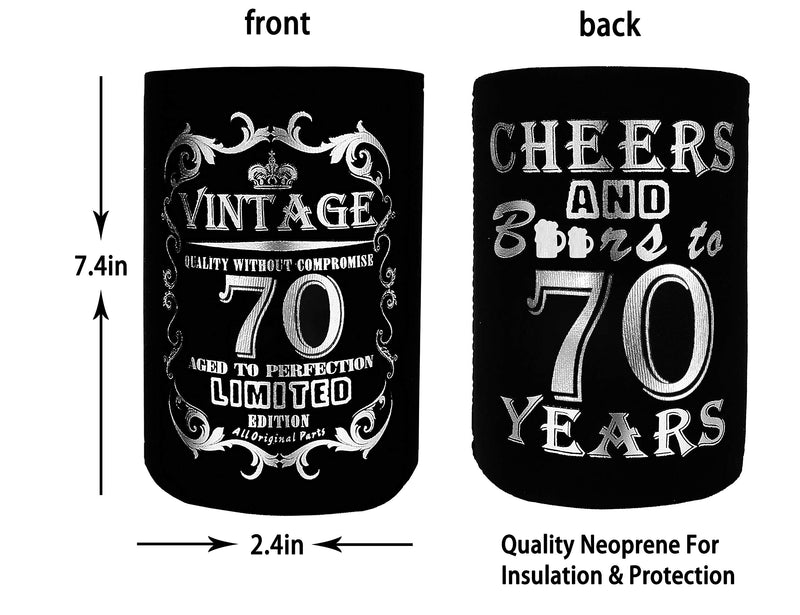 Cheers to 70 years Silver, 70th Birthday Gifts for Men, 70th Birthday, 70th Birthday Can