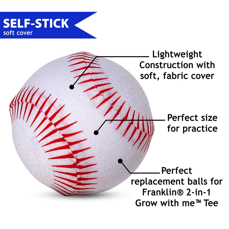 Botabee Kids Replacement T-Ball with Self-Stick Soft Cover | Compatible with Franklin